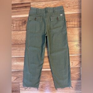 Mother Patch Pocket Private Ankle Fray Jeans Pants Straight Leg 26 New With Tags